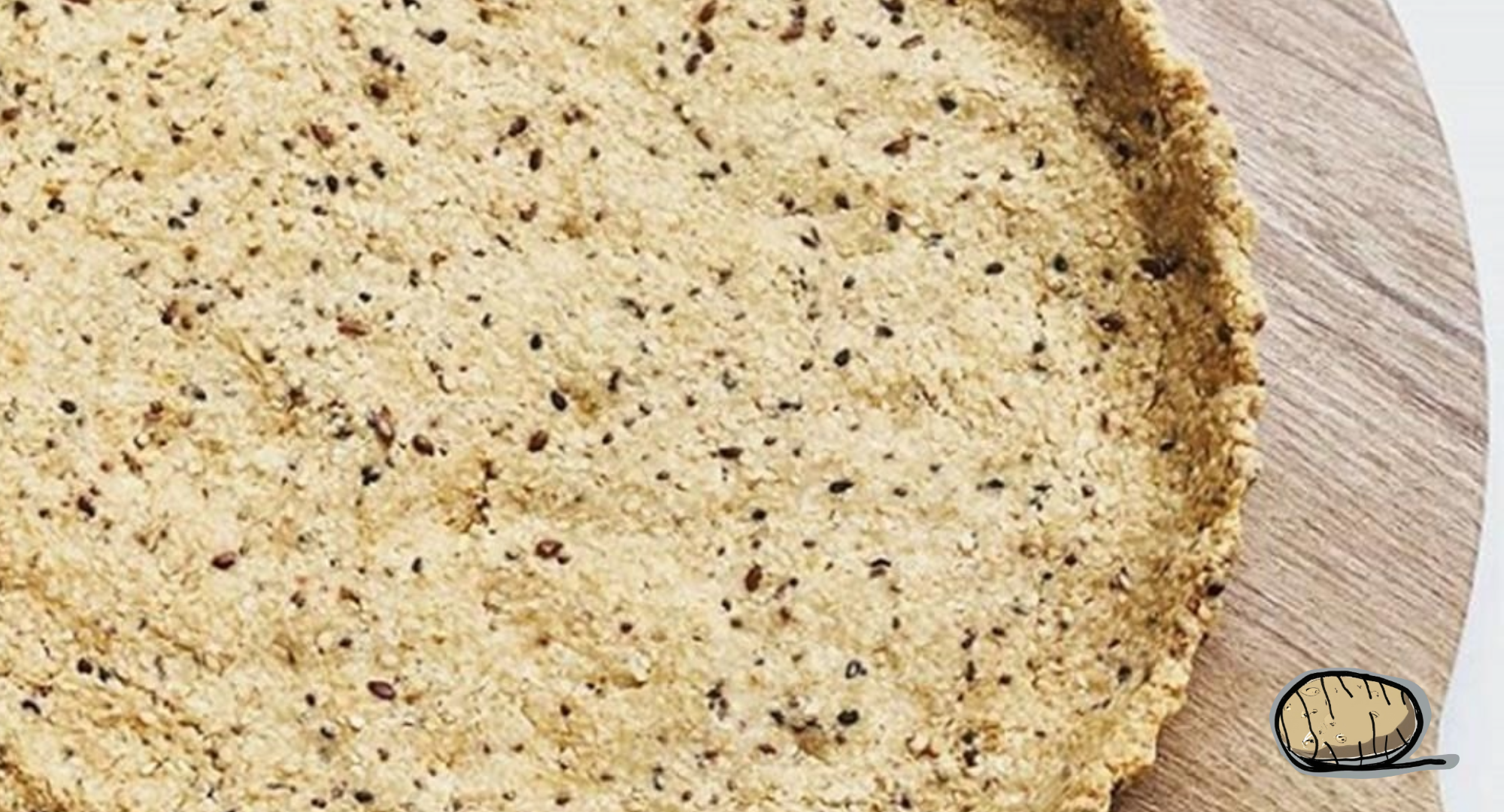 Masa de tarta de Harina Integral y Semillas